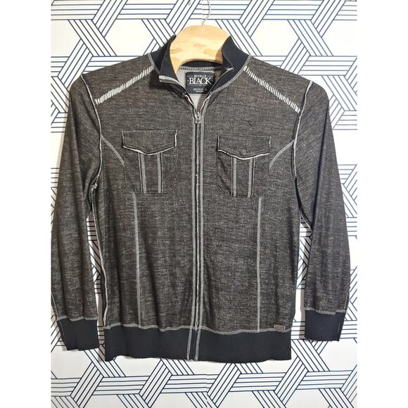 Mens Buckle Back Athletic Fit Zip Front Sweater Size XL - Picture 1 of 5